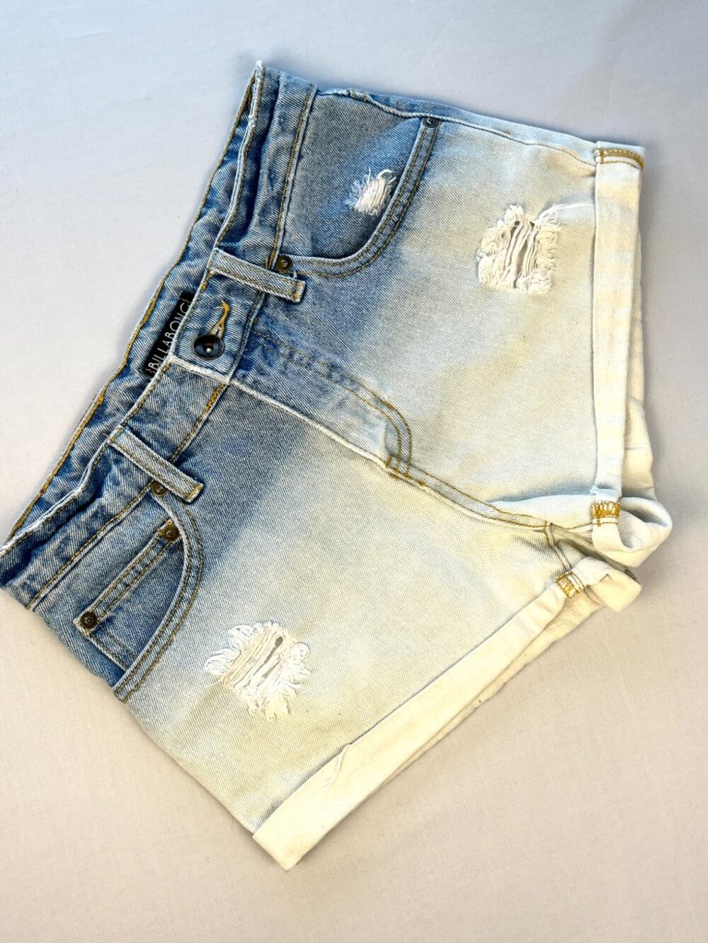 Biilabong Ombrė Jean Shorts Distressed Size 25